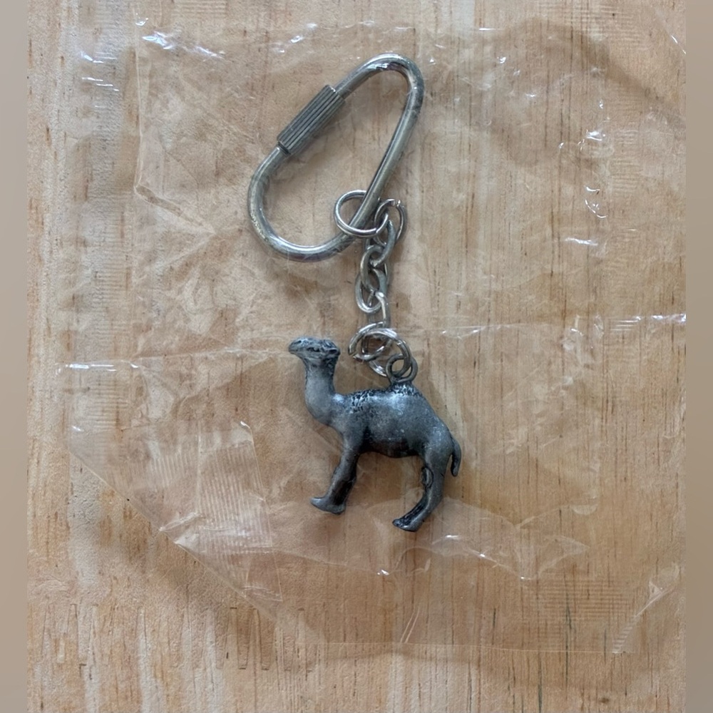 Vintage Silver Toned Camel keychain RJ Reynolds - Unopened